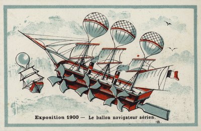 Expositie 1900 - luchtschip door French School