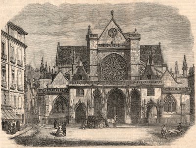 Buitenzicht op de kerk Saint-Germain l