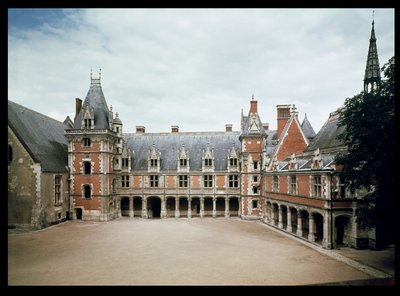 Gevel van de Louis XII-vleugel, 1498-1503 door French School