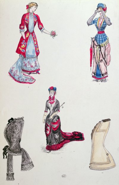 Mode in 1880 door French School