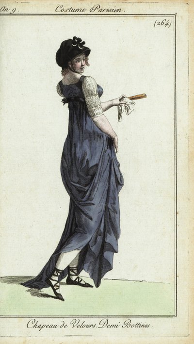 Modieuze vrouw of merveilleuse door French School