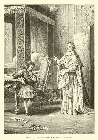 Fénelon en de hertog van Bourgondië door French School