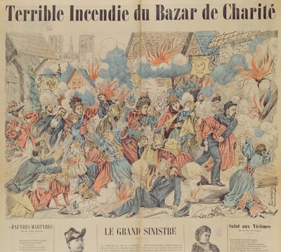Brand in de Bazar de la Charite, 4 mei 1897 door French School