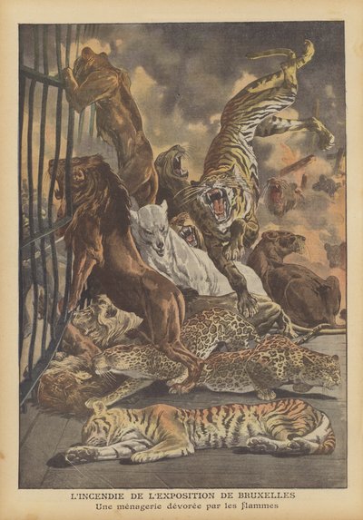 Brand op de Brusselse Internationale Tentoonstelling van 1910 door French School