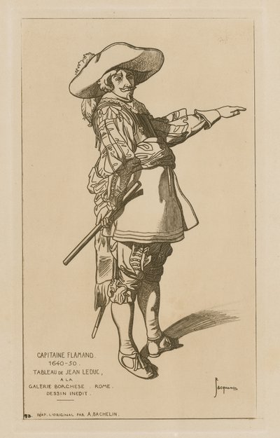Vlaamse kapitein, 1640-50 door French School