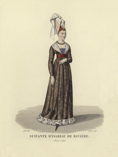 Volgeling van Isabeau van Beieren door French School
