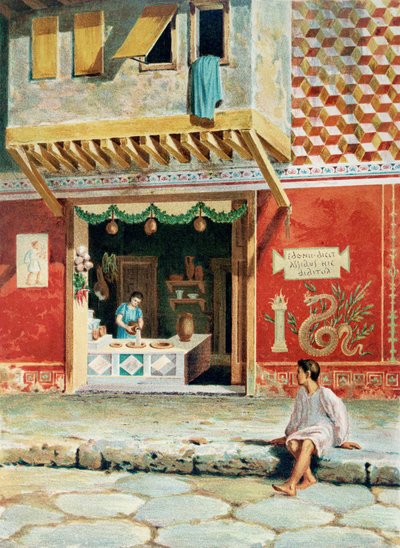 Voedselwinkel, Pompeii door French School
