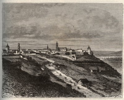 Frankrijk, Champagne-Ardenne, Haute-Marne (52), Langres - gravure in 