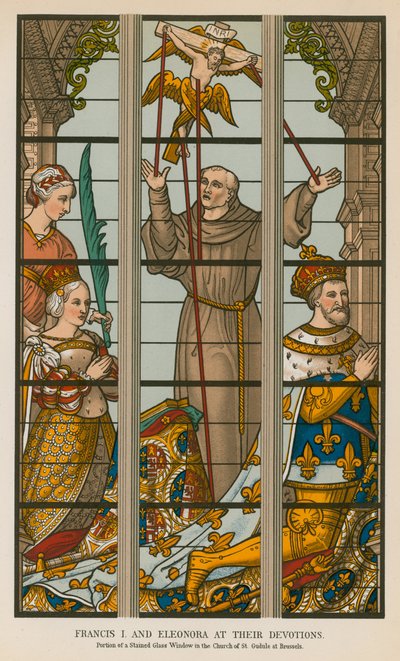 Frans I en Eleonora bij hun Devoties door French School