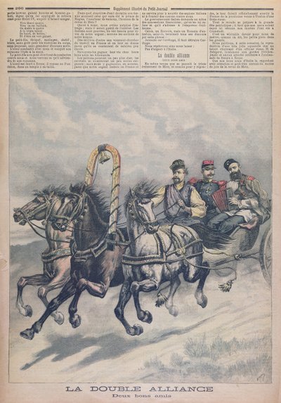 Frans-Russische Alliantie, illustratie uit Le Petit Journal, 1893 door French School