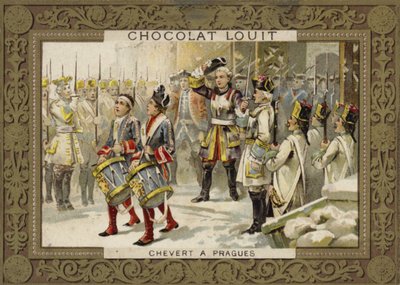 François de Chevert, Franse generaal, bij het Beleg van Praag, 1741 door French School