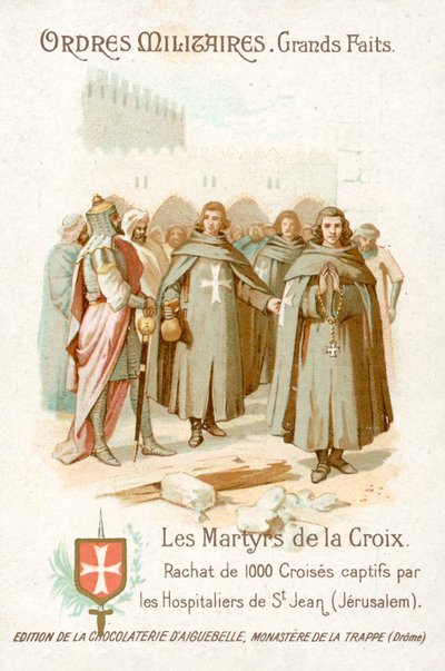 Bevrijding van 1000 gevangen kruisvaarders door de Hospitaalridders, Jeruzalem door French School