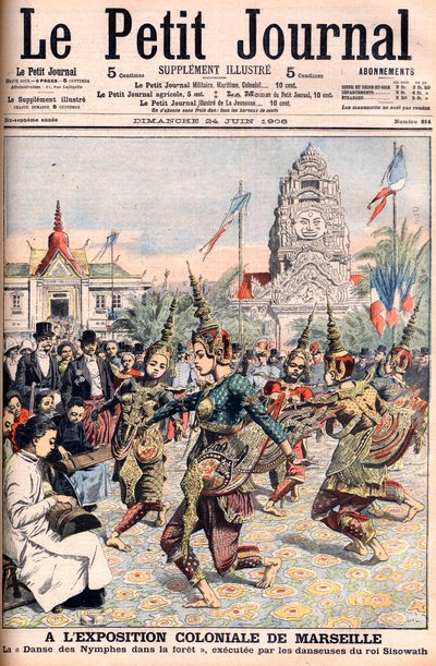 Franse Koloniale Tentoonstelling in Marseille - Illustratie voor Le Petit Journal, 24 juni 1906 (gravure) door French School