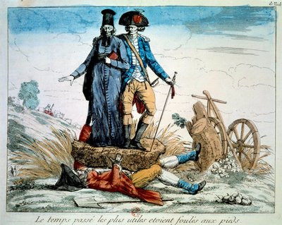 Franse Revolutie: Cartoon over de drie standen door French School
