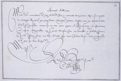 Franse kalligrafie: Technografie, 