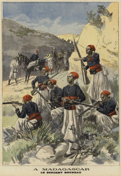 Franse koloniale troepen in Madagaskar, 1897 door French School