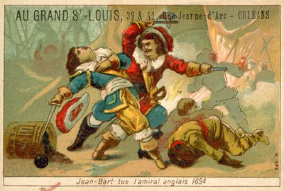 Franse marinecommandant en kaper die een Engelse admiraal doodt, 1694 door French School