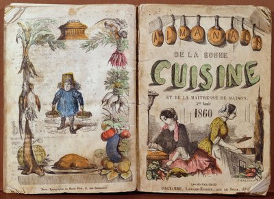 Voorkant van de Almanach de la Bonne Cuisine et de la Maitresse de Maison, 1860 door French School