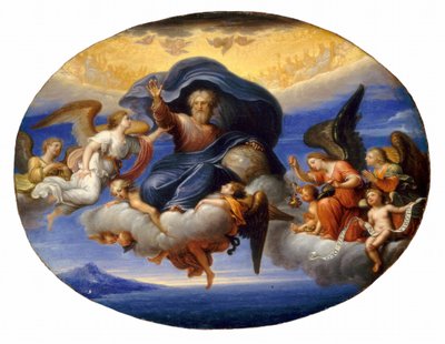 God de Vader, na 1664 (olieverf op doek) door French School