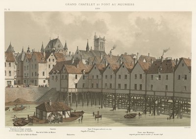 Grand Chatelet en Pont au Meuniers, 1580 door French School