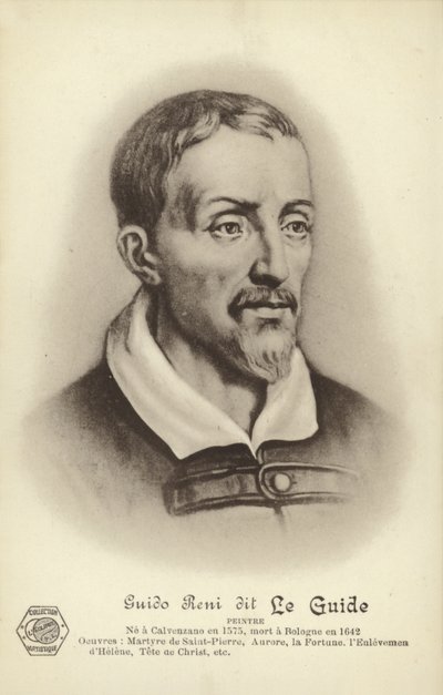 Guido Reni, Italiaanse schilder (litho) door French School