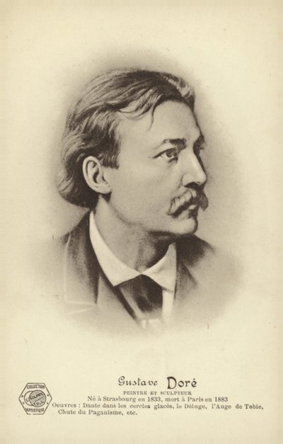 Gustave Dore, Frans kunstenaar en illustrator (litho) door French School