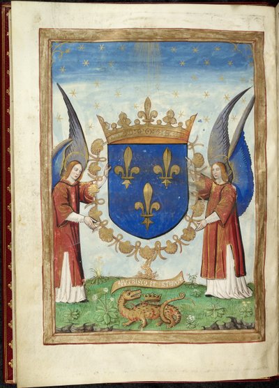 Harley 4939 f. 6v, Wapenpagina uit Histoire des guerres des romains, door Appian, c.1515-17 door French School