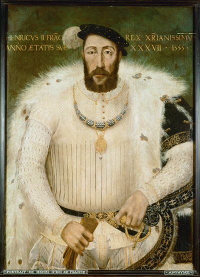 Henri II, koning van Frankrijk, 37 jaar oud door French School