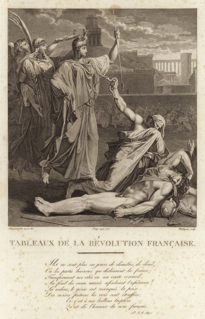 Historische schilderijen van de Franse Revolutie door French School