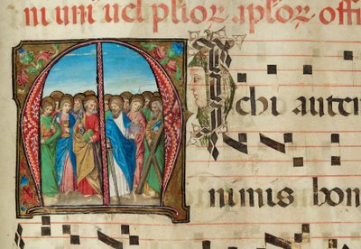 Heilige Apostelen, Graduale, f.94 door French School