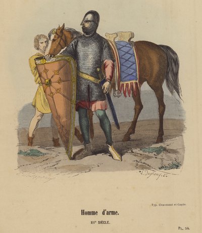 Man van Wapenen, XIIe Eeuw door French School