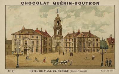 Stadhuis van Rennes, Ille-et-Vilaine door French School