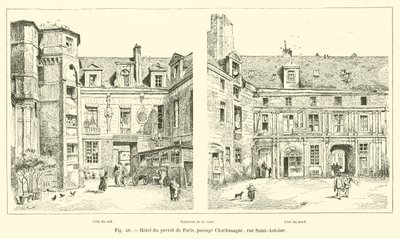 Hotel du prévôt de Paris, passage Charlemagne, rue Saint-Antoine door French School