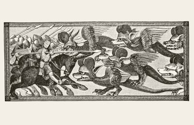 Hoe Alexander de draken bevocht met schapenshorens op hun voorhoofden, uit 