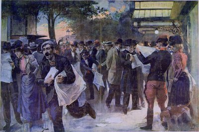 Belangrijk Nieuws, c.1900 door French School