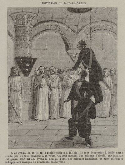 Inwijding van een Koninklijke Boog van Enoch door French School