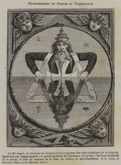 Instructie van de Prins van de Tabernakel (gravure) door French School