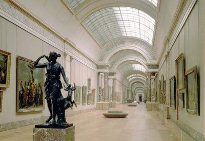 Interieur van de Grande Galerie, 16e-19e eeuw door French School