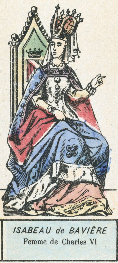 Isabeau van Beieren, Vrouw van Karel VI door French School