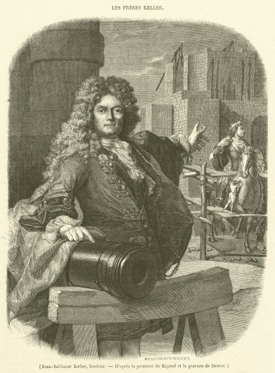 Jean-Balthasar Keller, gieter (gravure) door French School