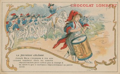 Joseph Bara, die zich op zesjarige leeftijd aansloot bij het Franse Republikeinse leger als tamboer door French School