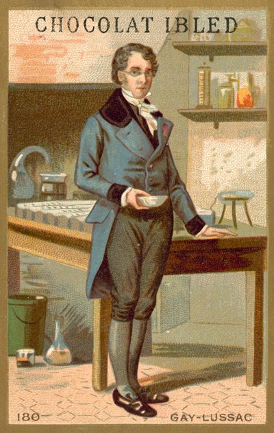 Joseph Louis Gay-Lussac, Franse chemicus en natuurkundige (chromolitho) door French School