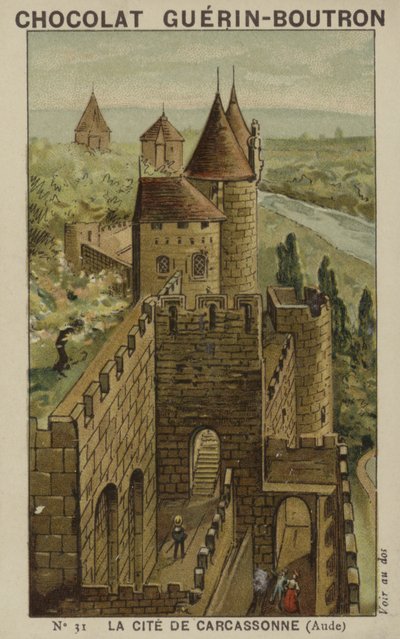 De Stad Carcassonne, Aude door French School