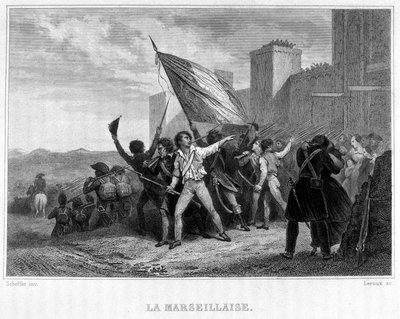 La Marseillaise (10 augustus) door French School