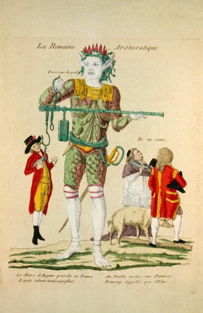 La Romaine Aristocratique, pub. 1789 door French School