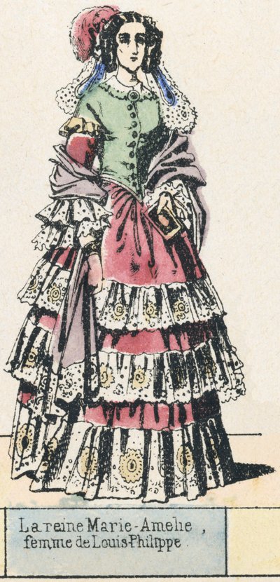 Koningin Marie-Amélie, vrouw van Louis-Philippe door French School