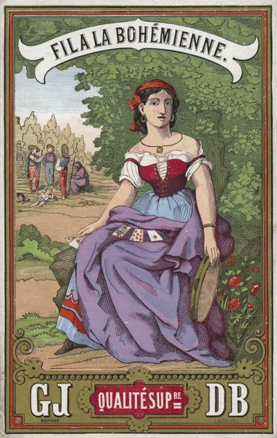 Label voor Boheemse draad door French School