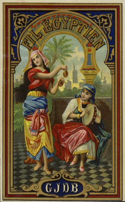 Label voor Egyptische draad door French School