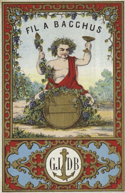 Label voor Fil a Bacchus door French School