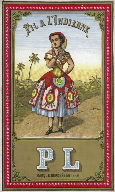 Label voor Indiaas draad door French School